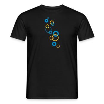 bubbles - Men's T-Shirt - black - Front - AI Model Male 178 light (178cm)