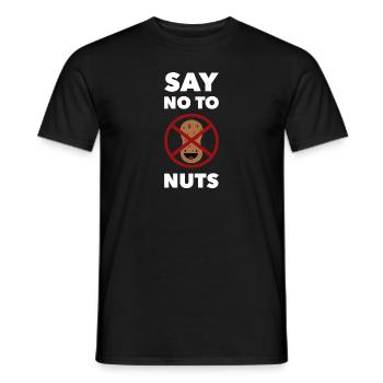 Cadeau de sensibilisation aux allergies et aux noix - T-shirt homme - noir - Devant - AI Model Male 178 light (178cm)