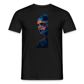 Hiking girl - wandern Frau Mädchen - Männer T-Shirt - Schwarz - Vorne - AI Model Male 178 light (178cm)