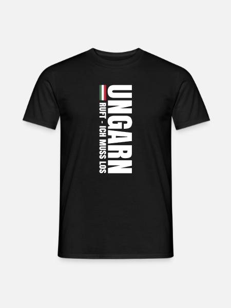 Auswandern nach Ungarn - Männer T-Shirt - Schwarz