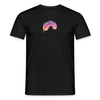 Feather Feeling #3 - Männer T-Shirt - Schwarz - Vorne - AI Model Male 178 light (178cm)