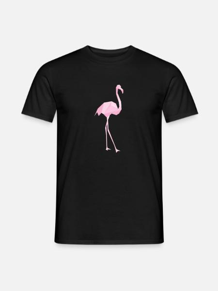 Flamingo - Männer T-Shirt - Schwarz