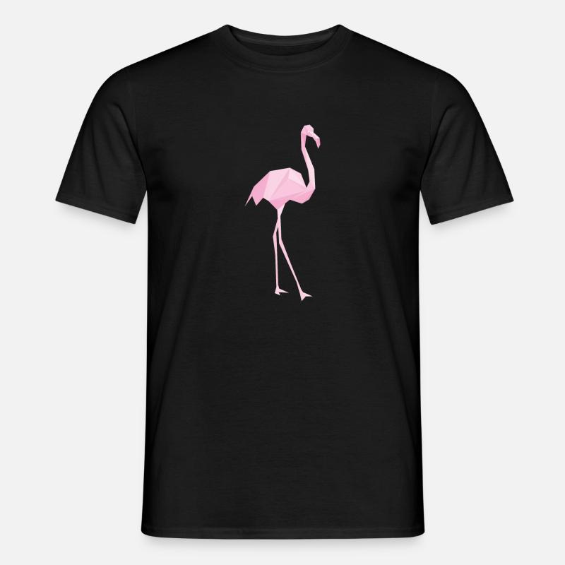 Flamingo - Männer T-Shirt - Schwarz