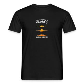 Tour de l’aéroport du contrôleur de la circulation aérienne - T-shirt homme - noir - Devant - AI Model Male 178 light (178cm)