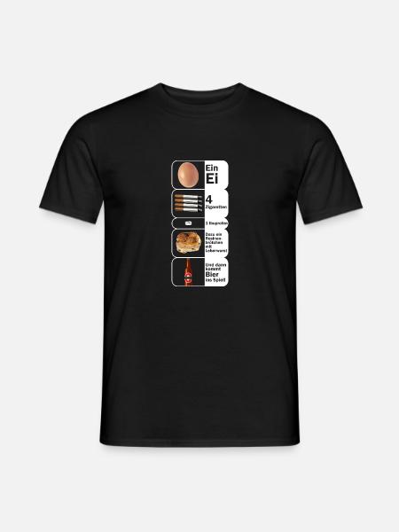 4 Zigaretten - Männer T-Shirt - Schwarz