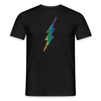 Blitz Flash Vintage - Men's T-Shirt - black - Front - AI Model Male 178 light (178cm)