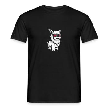 Alpaka Llama Cool Tier - Männer T-Shirt - Schwarz - Vorne - AI Model Male 178 light (178cm)