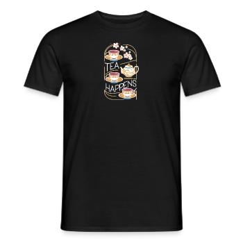 Tee passiert - Männer T-Shirt - Schwarz - Vorne - AI Model Male 178 light (178cm)