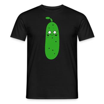 concombre - T-shirt homme - noir - Devant - AI Model Male 178 light (178cm)