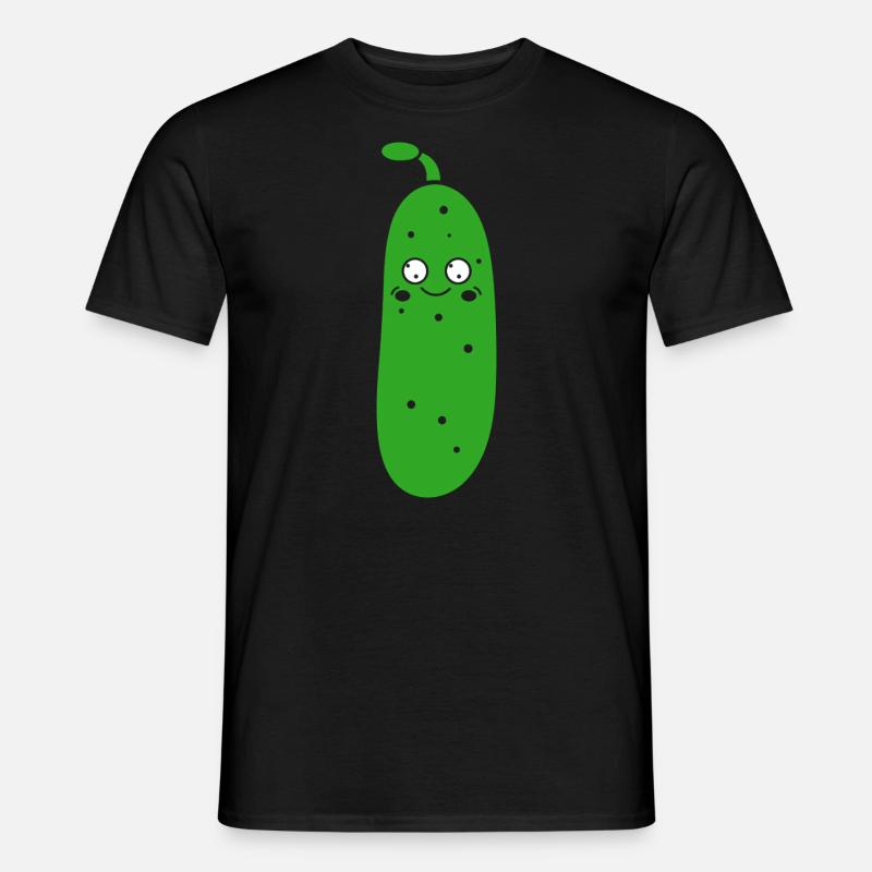 Gurke - Männer T-Shirt - Schwarz