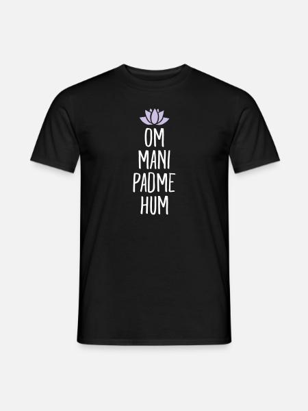Om Mani Padme Hum - T-shirt uomo - nero