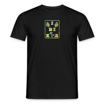 Logo d’Ibiza pour les fans d’Eivissa - T-shirt homme - noir - Devant - AI Model Male 178 light (178cm)