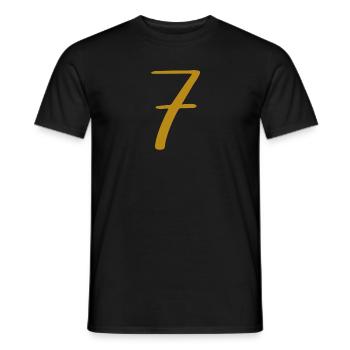 7 - T-shirt homme - noir - Devant - AI Model Male 178 light (178cm)