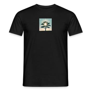 Baum - Männer T-Shirt - Schwarz - Vorne - AI Model Male 178 light (178cm)