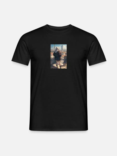 Anime Adventure - Männer T-Shirt - Schwarz