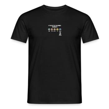 Numéros d’Ishihara - Fuck Off All - T-shirt homme - noir - Devant - AI Model Male 178 light (178cm)