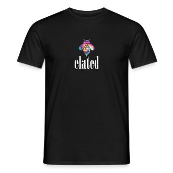 Tie Dye Bee Elated Biene Be Elated - Men's T-Shirt - black - Front - AI Model Male 178 light (178cm)