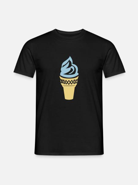 eis creme - Männer T-Shirt - Schwarz
