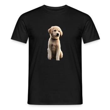dog - Men's T-Shirt - black - Front - AI Model Male 178 light (178cm)