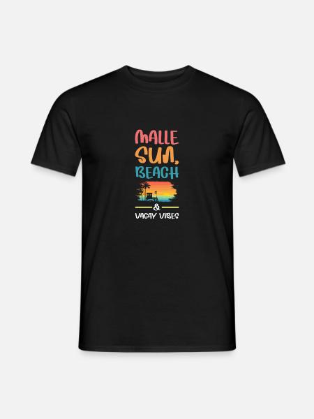 Malle Holiday Vibes - Men's T-Shirt - black