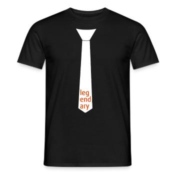 Legendary - Krawatte (2) - Männer T-Shirt - Schwarz - Vorne - AI Model Male 178 light (178cm)