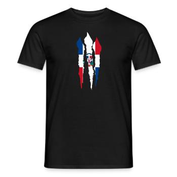 Dominican Republic Flag Dom Rep Flag Travel - Men's T-Shirt - black - Front - AI Model Male 178 light (178cm)