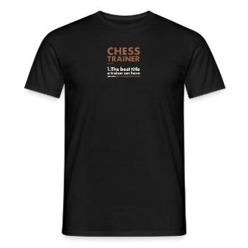 Chess Player Trainer Definition Chess - Men's T-Shirt - black - Front - AI Model Male 178 light (178cm)