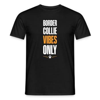 Ambiance Border Collie uniquement - T-shirt homme - noir - Devant - AI Model Male 178 light (178cm)