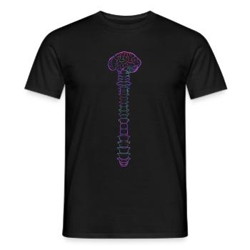 physiotherapist - Men's T-Shirt - black - Front - AI Model Male 178 light (178cm)
