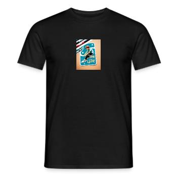 Cooles Skater Design - Männer T-Shirt - Schwarz - Vorne - AI Model Male 178 light (178cm)