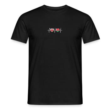 England und Belarus Belarusisch Fahne Flaggen - Männer T-Shirt - Schwarz - Vorne - AI Model Male 178 light (178cm)