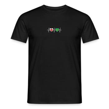 Angleterre et Brésil Drapeau brésilien du Brésil - T-shirt homme - noir - Devant - AI Model Male 178 light (178cm)