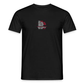 Seul l’aviron n’a pas de fin Kayak Canoë Pédalo - T-shirt homme - noir - Devant - AI Model Male 178 light (178cm)