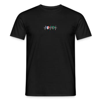 France et Bangladesh Drapeau bangladais - T-shirt homme - noir - Devant - AI Model Male 178 light (178cm)