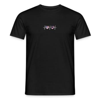 Drapeaux des États-Unis et de la Malaisie Drapeau malaisien - T-shirt homme - noir - Devant - AI Model Male 178 light (178cm)