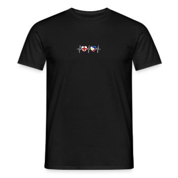 England und Philippinen Philippinische Flaggen - Männer T-Shirt - Schwarz - Vorne - AI Model Male 178 light (178cm)