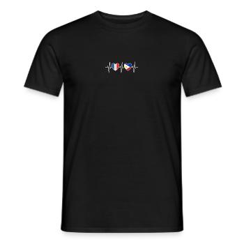 Frankreich und Philippinen Philippinische Flaggen - Männer T-Shirt - Schwarz - Vorne - AI Model Male 178 light (178cm)