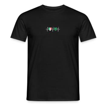 Italy and Saudi Arabia Saudi Arabian flags - Men's T-Shirt - black - Front - AI Model Male 178 light (178cm)