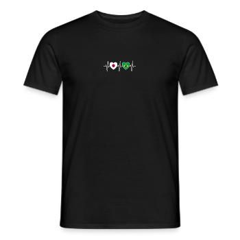 Japan und Brasilien Brasilianische Fahne Flaggen - Männer T-Shirt - Schwarz - Vorne - AI Model Male 178 light (178cm)