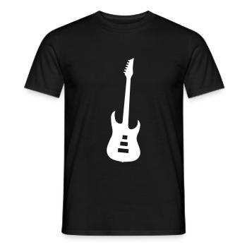 Symbole de guitare - T-shirt homme - noir - Devant - AI Model Male 178 light (178cm)