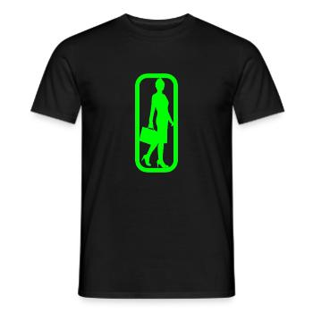 Business - Men's T-Shirt - black - Front - AI Model Male 178 light (178cm)