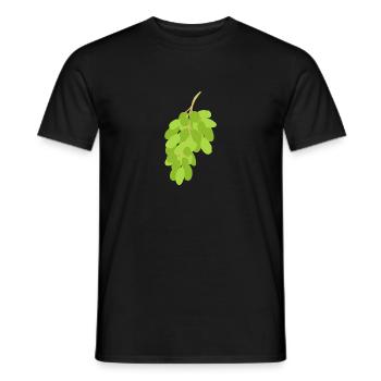 Traube - Männer T-Shirt - Schwarz - Vorne - AI Model Male 178 light (178cm)