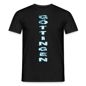 Göttingen Germany City Font Skyline Home - Men's T-Shirt - black - Front - AI Model Male 178 light (178cm)