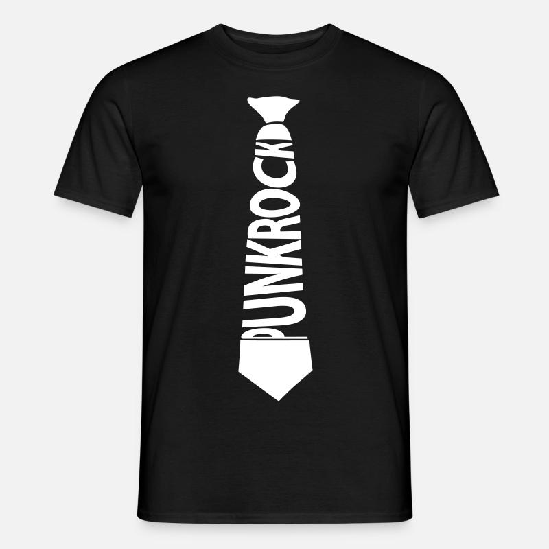 Punkrock Schlips - Männer T-Shirt - Schwarz