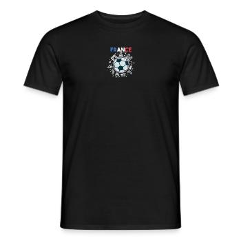 Frankreich Flagge Reisen Fußball Frankreich Flagge - Männer T-Shirt - Schwarz - Vorne - AI Model Male 178 light (178cm)