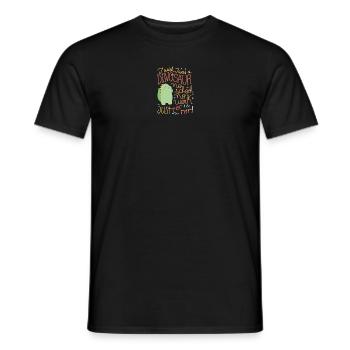 Dinosaurier keine Schule keine Arbeit Dinosaurier - Männer T-Shirt - Schwarz - Vorne - AI Model Male 178 light (178cm)