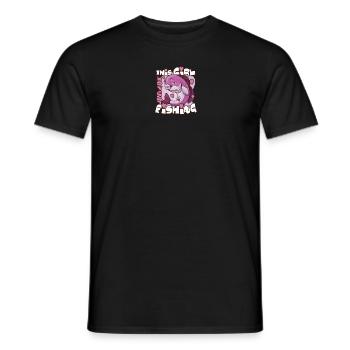 Dieses Mädchen liebt das Fischen Dieses Mädchen li - Männer T-Shirt - Schwarz - Vorne - AI Model Male 178 light (178cm)