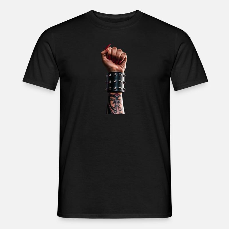 Heben Sie Ihre Faust - Männer T-Shirt - Schwarz
