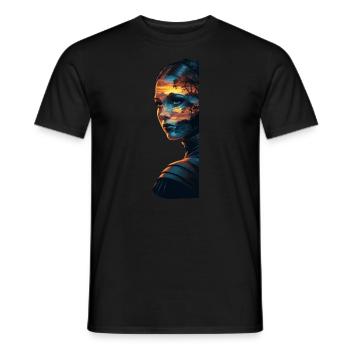 Hiking girl - wandern Frau Mädchen - Männer T-Shirt - Schwarz - Vorne - AI Model Male 178 light (178cm)