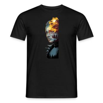 Hiking girl - wandern Frau Mädchen - Männer T-Shirt - Schwarz - Vorne - AI Model Male 178 light (178cm)
